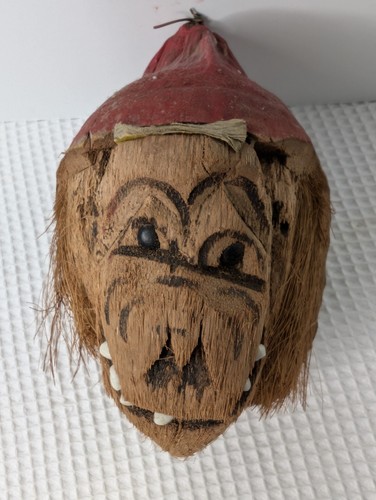 Hand carved coconut - carved,