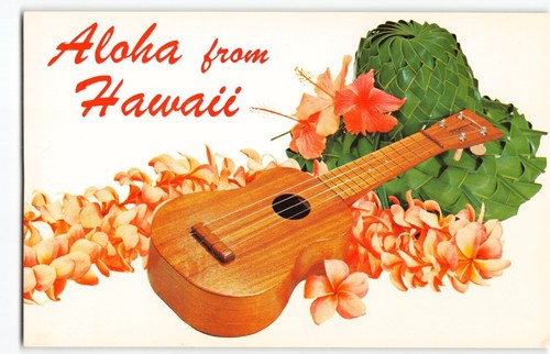 Coconut hat ukulele plumeria - &,