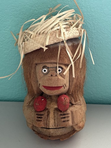 Vintage hand carved tiki - hand,